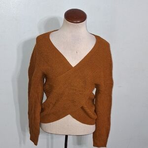 Beautiful Burnt Sienna Brown Sweater- W Sz Large
